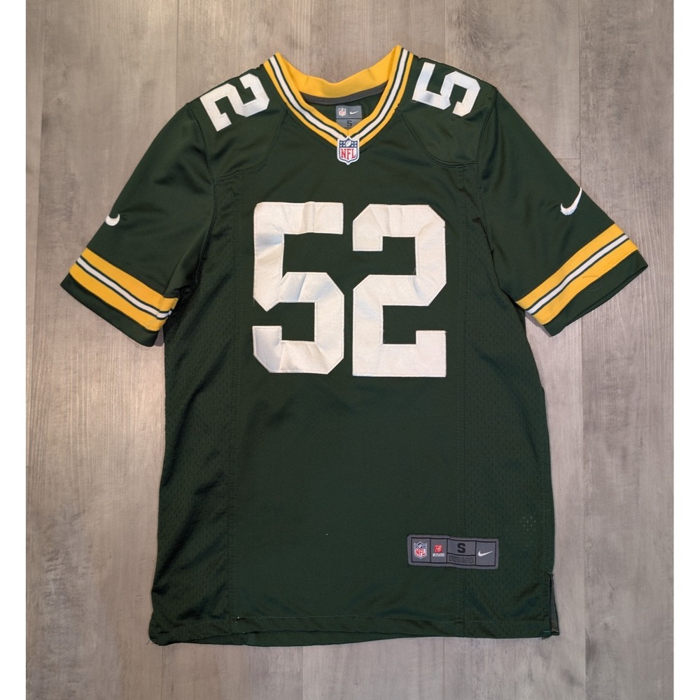 Green Bay Packers #52 Clay Matthews III Stitched Jersey Men's Small Green NFL